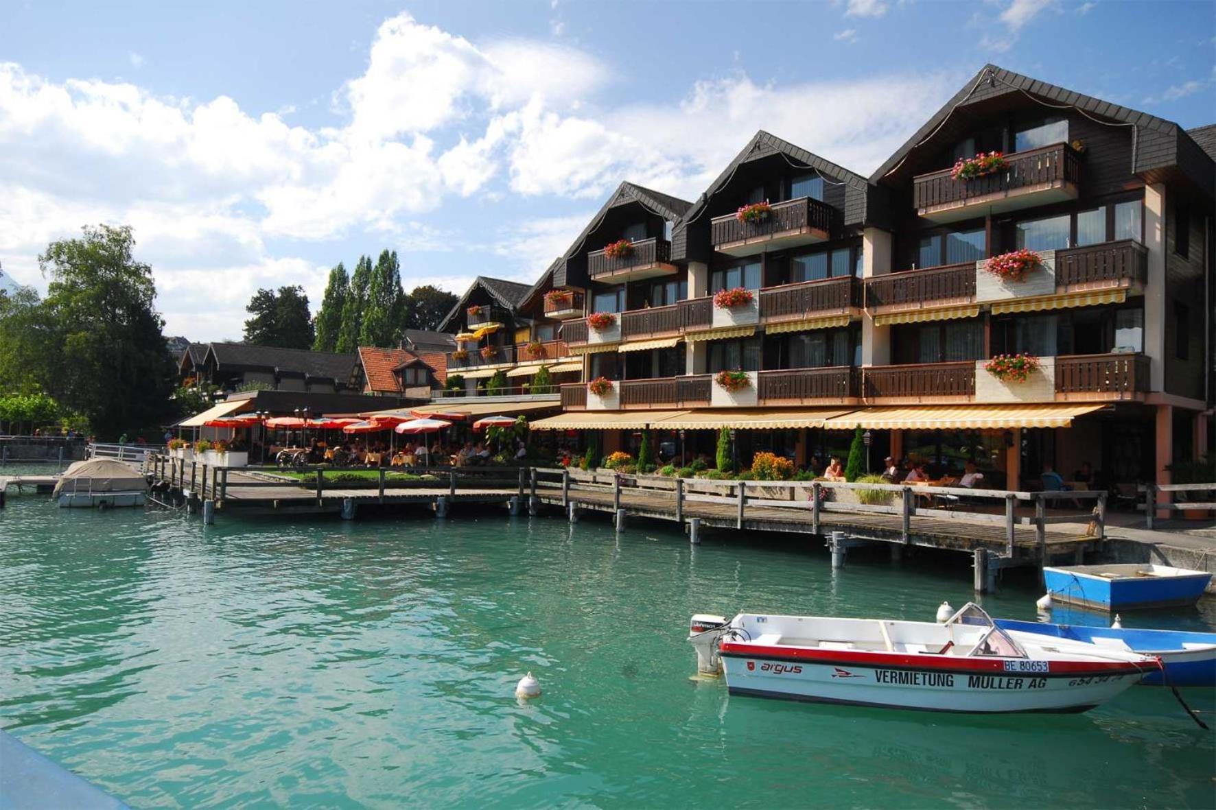 Hotel-Restaurant Seegarten-Marina Spiez Exteriér fotografie