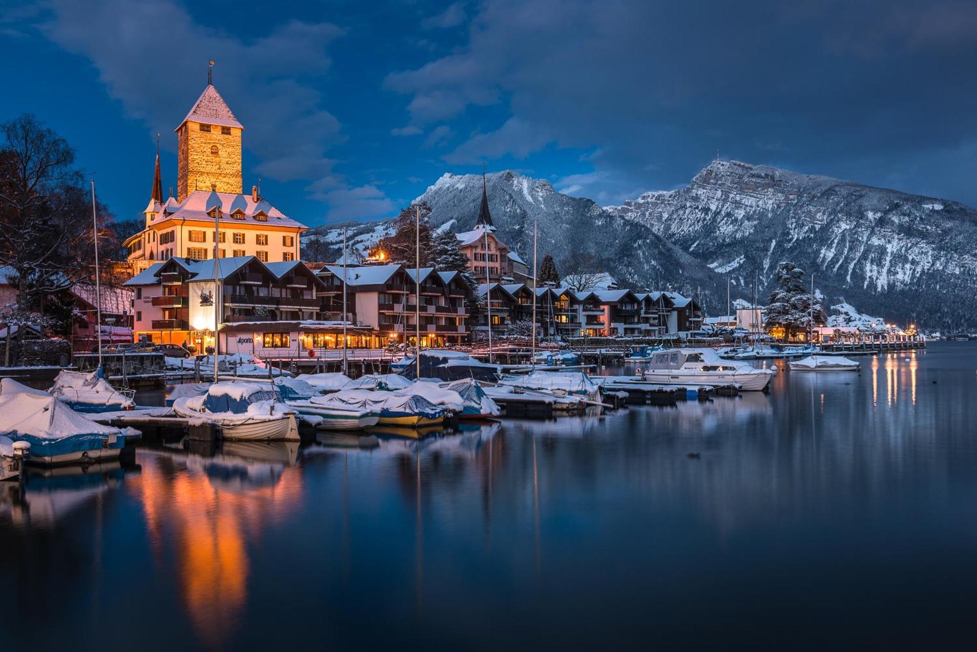 Hotel-Restaurant Seegarten-Marina Spiez Exteriér fotografie